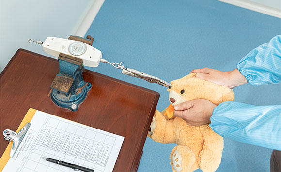 pull test of the teddy bear